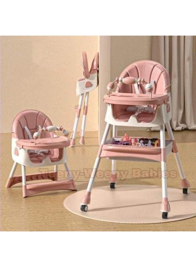 كرسي طعام جلد مبطن مرحلتين مع العاب, ( E560 Kidillo) - Image 2